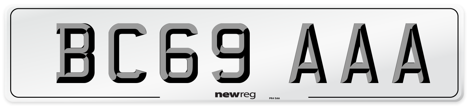 BC69 AAA Number Plate from New Reg